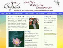 Tablet Screenshot of chrysaliscounseling.net